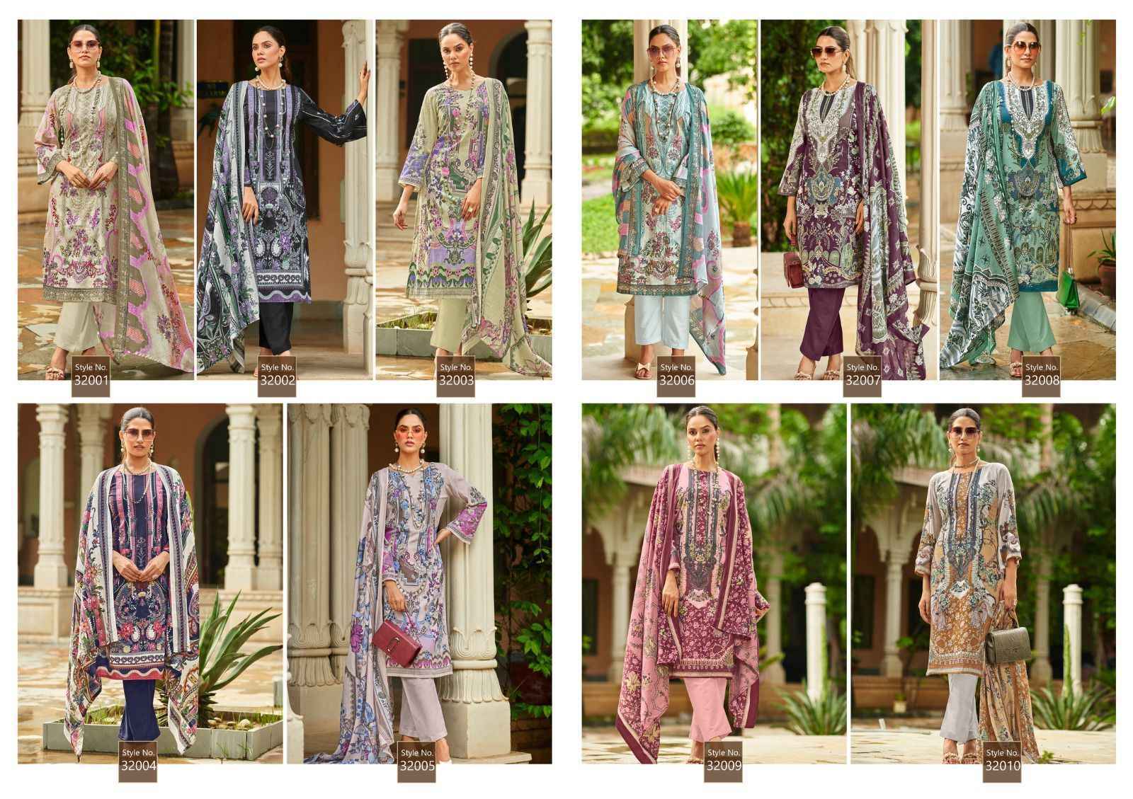 Ishaal Prints Gulmohar Vol 32 Lawn Salwar Kameez (10 Pc Catalouge )