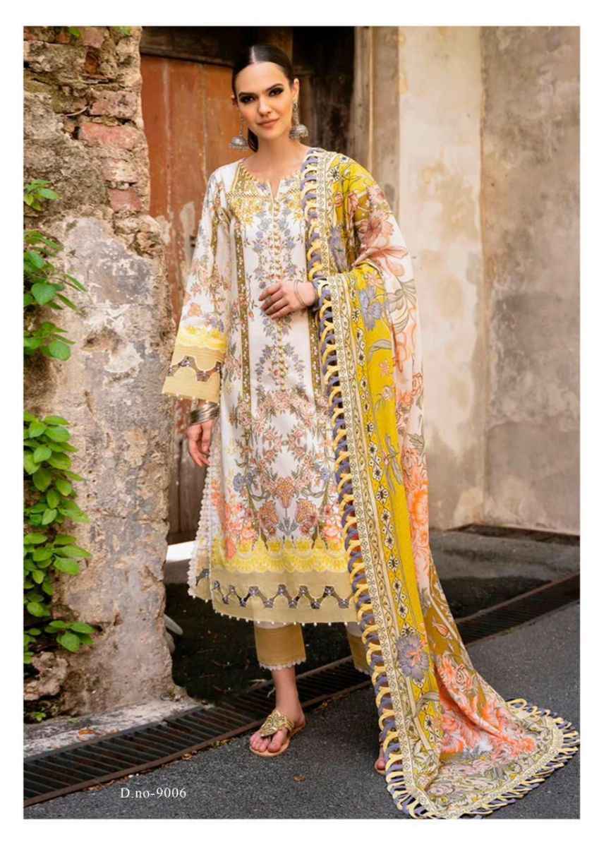 Jade Crimson Exclusive Heavy Lawn Collection Vol 9 Cotton Pakistani Suit ( 6 pc Cataloge )