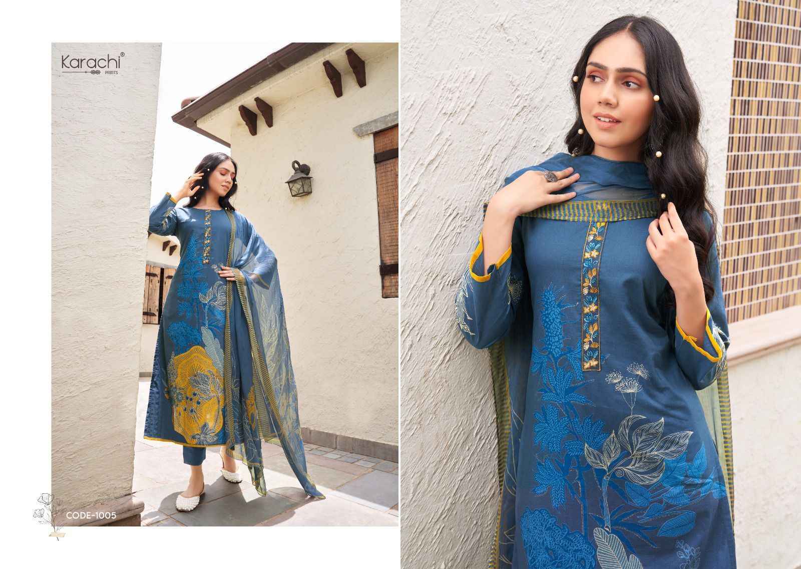 Kesar Karachi Prints Bahara Lawn Wholesale Salwar Kameez Surat ( 6 pcs Catalogue )
