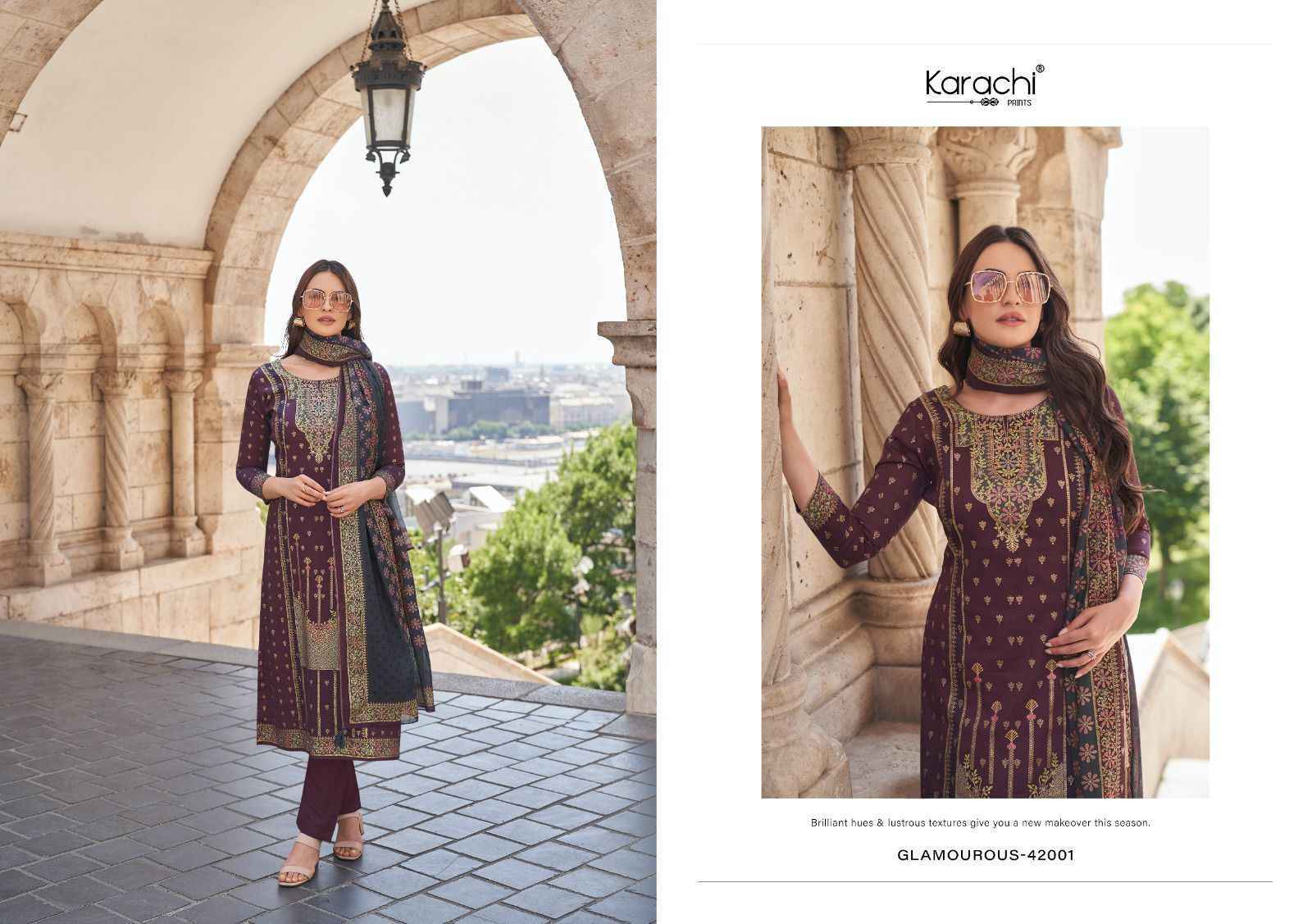 Kesar Karachi Prints Glamaurous Viscose Salwar Kameez - Wholesale Supplier ( 4 pcs Catalogue )