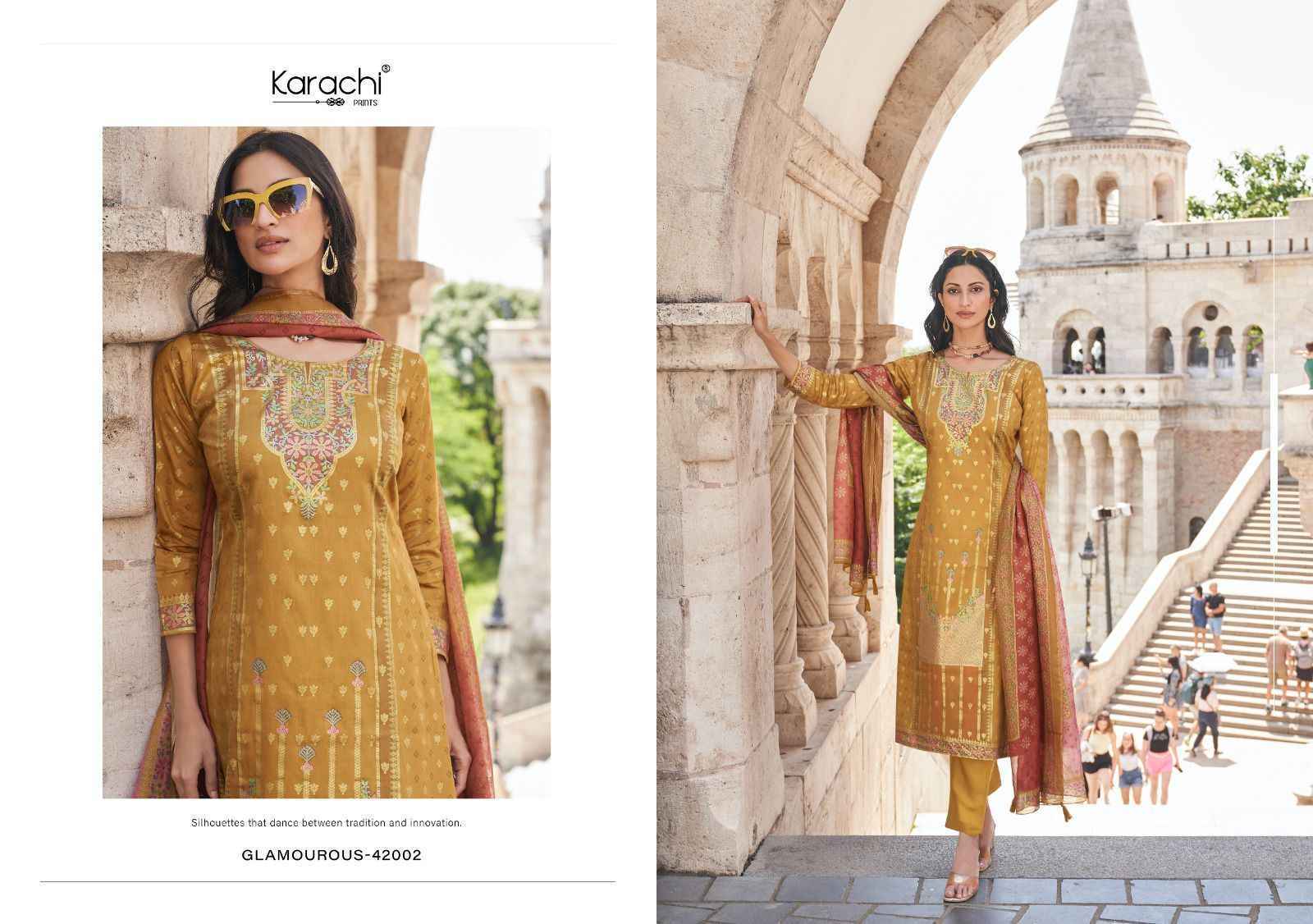 Kesar Karachi Prints Glamaurous Viscose Salwar Kameez - Wholesale Supplier ( 4 pcs Catalogue )