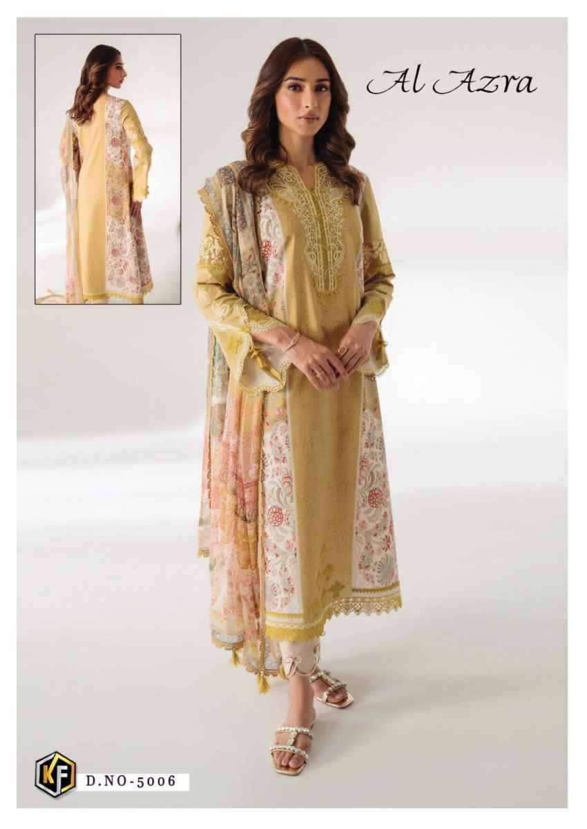 Keval Fab Al Azra Vol 5 Cotton Pakistani Ladies Dress Material ( 6 pcs Catalogue )