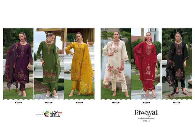 Lady Leela Riwayat Vol 2 Viscose Silk Readymade Suit - surat Wholesaler ( 6 PCS CATALOG )