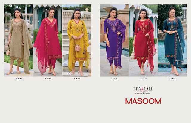 Lily & Lali Masoom Viscose Silk Kurti Combo Wholesale Catalog Surat ( 6 pcs Catalogue )