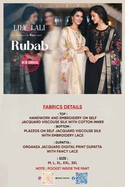 Lily & Lali Rubab Viscose Silk Wholesale Readymade Suit ( 6 pcs Catalogue )