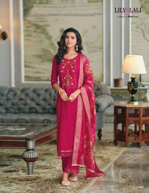 Lily & Lali Rubab Viscose Silk Wholesale Readymade Suit ( 6 pcs Catalogue )
