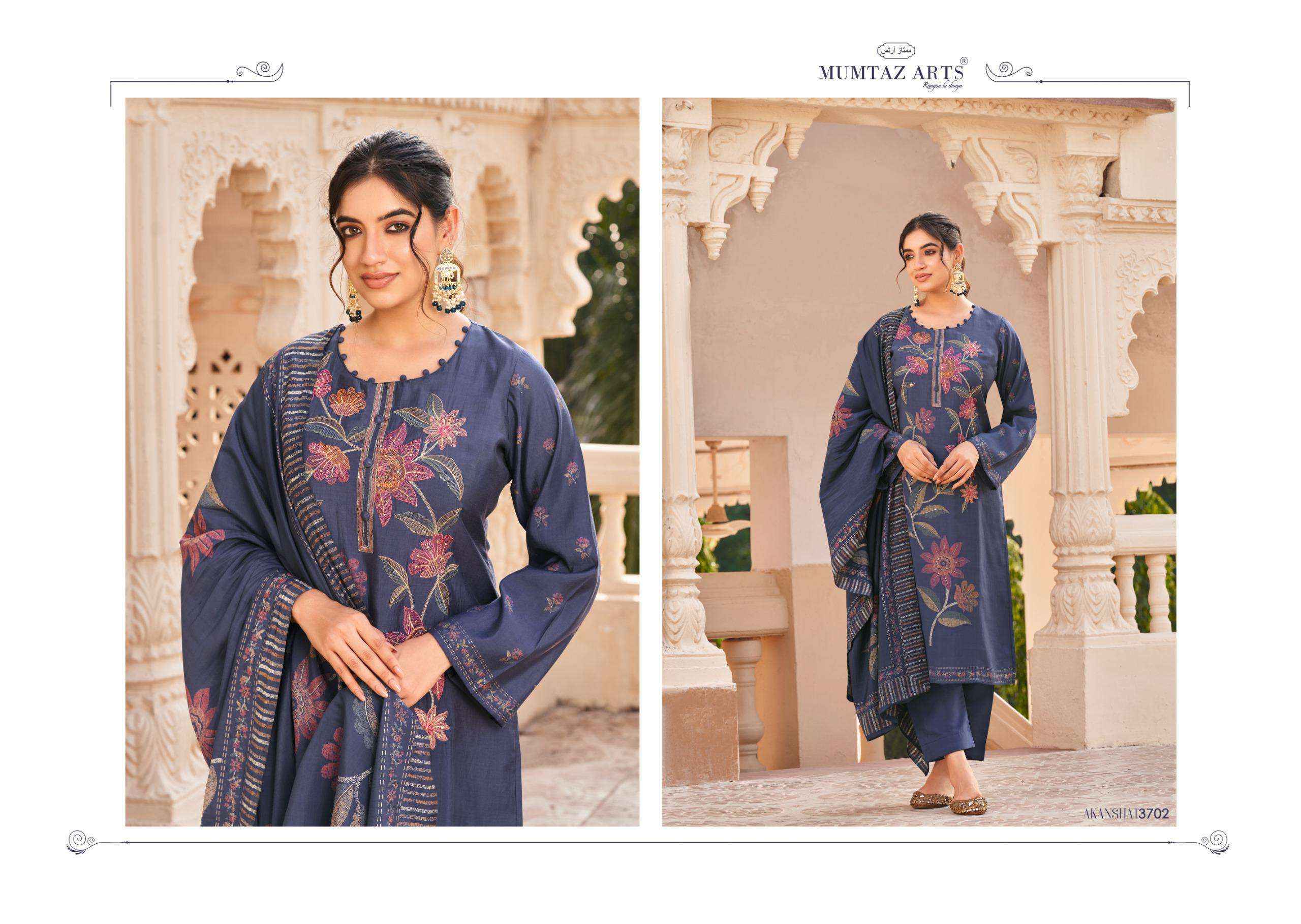 MUMTAZ ARTS AKANSHA VISCOSE WHOLESALE DRESS MATERIAL ( 6 PCS CATALOG )