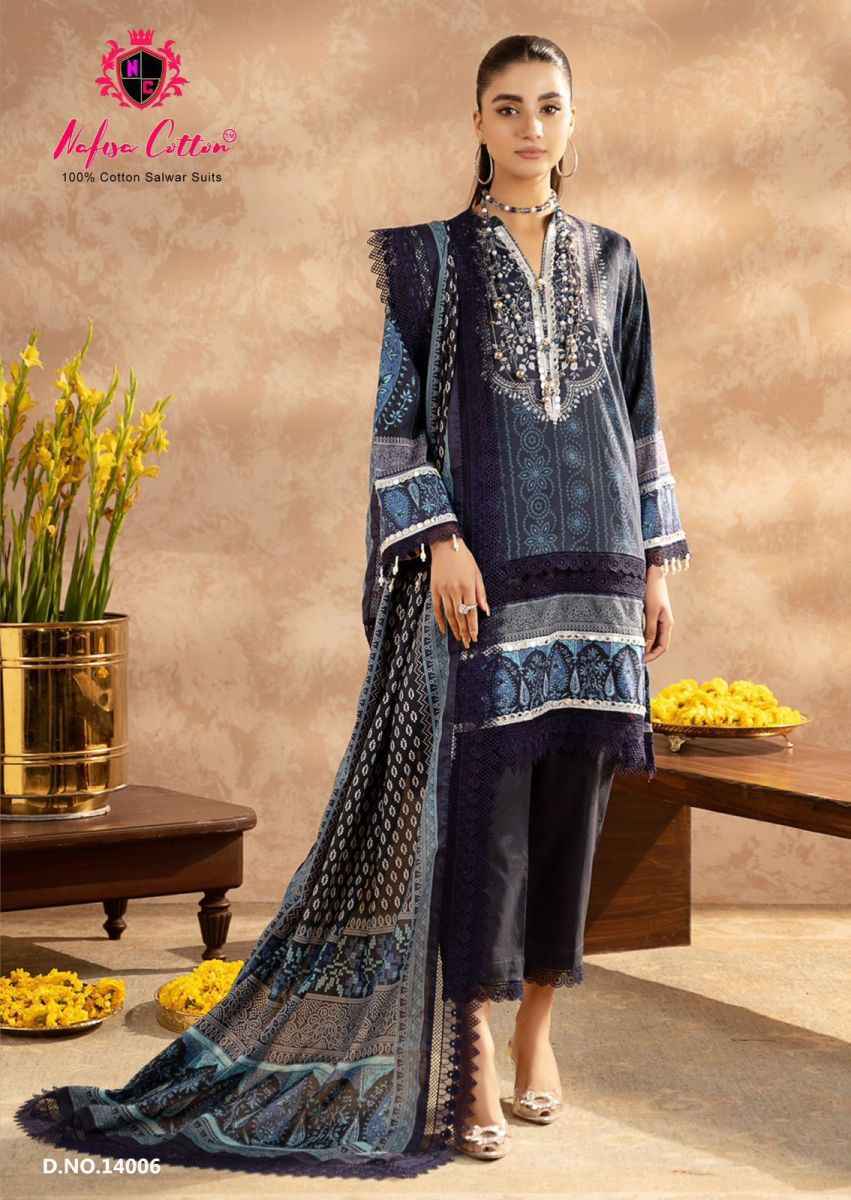 Nafisa Cotton Sahil Vol 14 Cotton Salwar Kameez ( 6 pcs Catalogue )