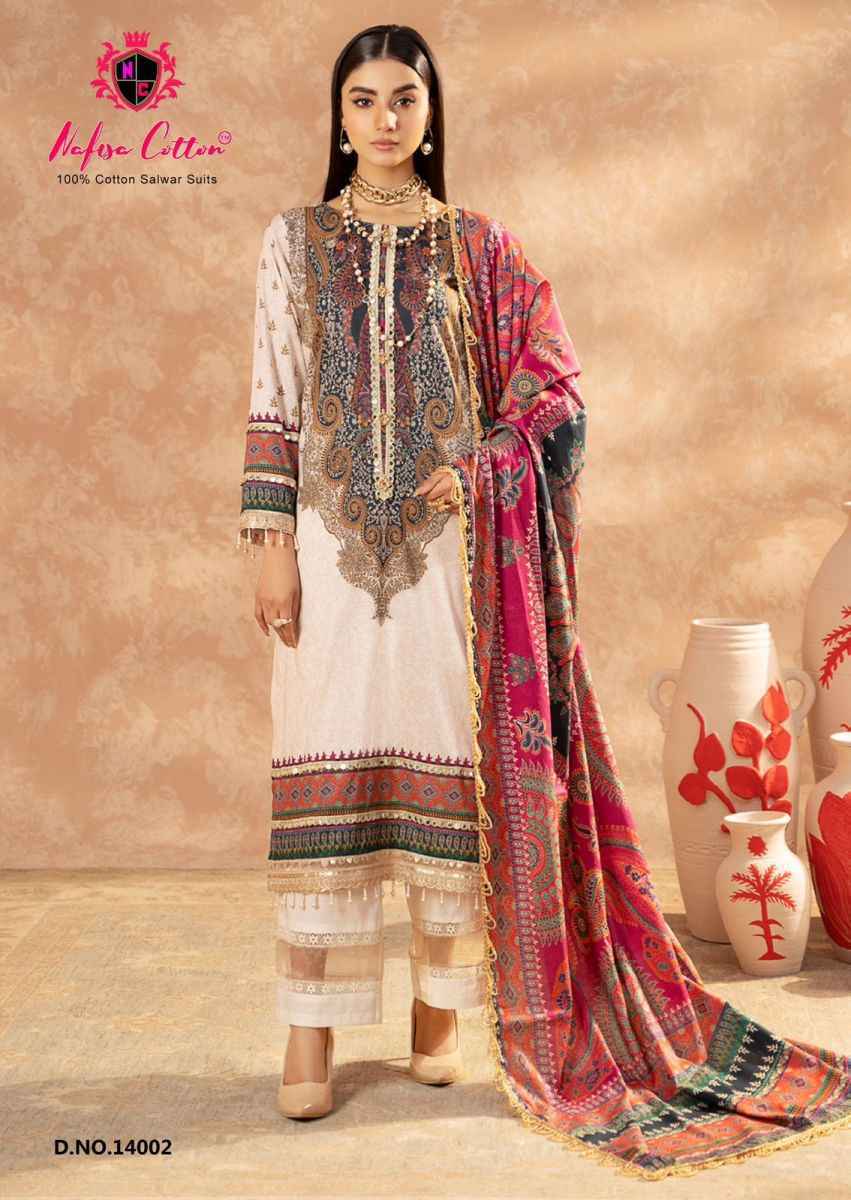 Nafisa Cotton Sahil Vol 14 Cotton Salwar Kameez ( 6 pcs Catalogue )