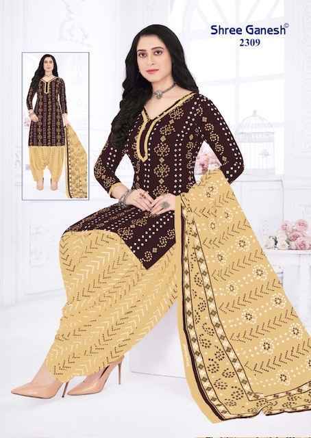 Shree Ganesh Bandhani Vol 3 Cotton Wholesale Salwar Suit (15 pcs Catalogue )