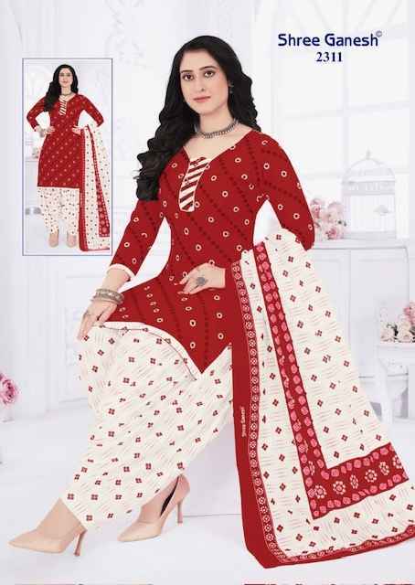 Shree Ganesh Bandhani Vol 3 Cotton Wholesale Salwar Suit (15 pcs Catalogue )