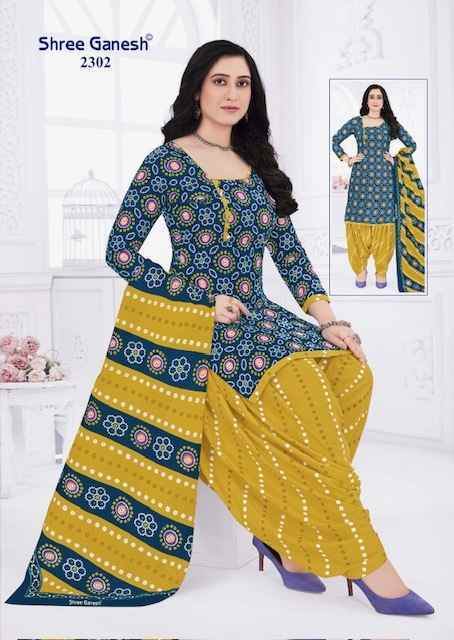 Shree Ganesh Bandhani Vol 3 Cotton Wholesale Salwar Suit (15 pcs Catalogue )