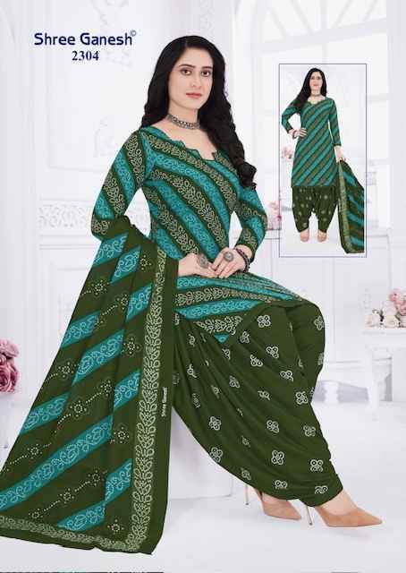 Shree Ganesh Bandhani Vol 3 Cotton Wholesale Salwar Suit (15 pcs Catalogue )