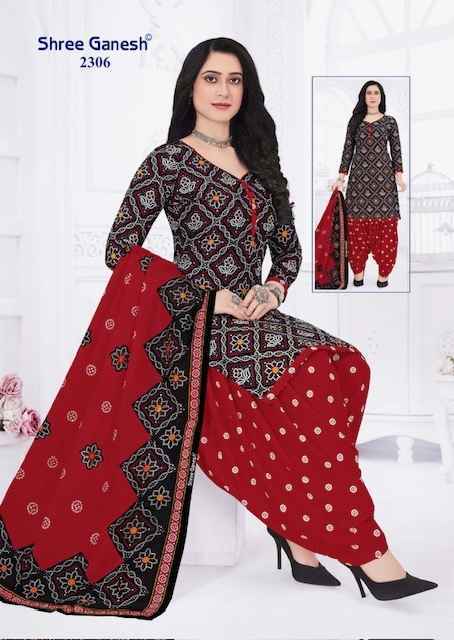 Shree Ganesh Bandhani Vol 3 Cotton Wholesale Salwar Suit (15 pcs Catalogue )