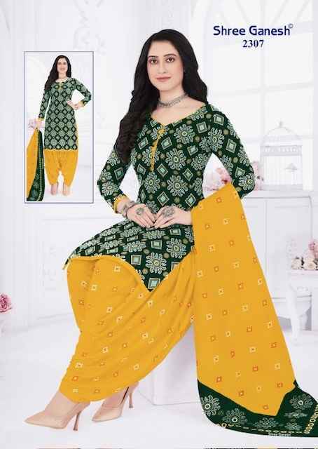 Shree Ganesh Bandhani Vol 3 Cotton Wholesale Salwar Suit (15 pcs Catalogue )