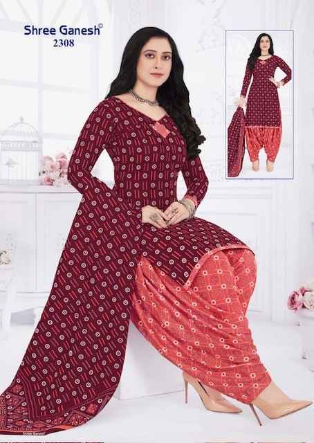 Shree Ganesh Bandhani Vol 3 Cotton Wholesale Salwar Suit (15 pcs Catalogue )