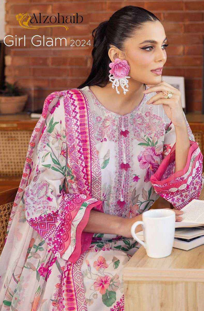 AL ZOHAIB GIRL GLAM DESIGN NO - 1049 - 1050 - 1051 PAKISTANI SUIT ( 3 PCS CATALOG )