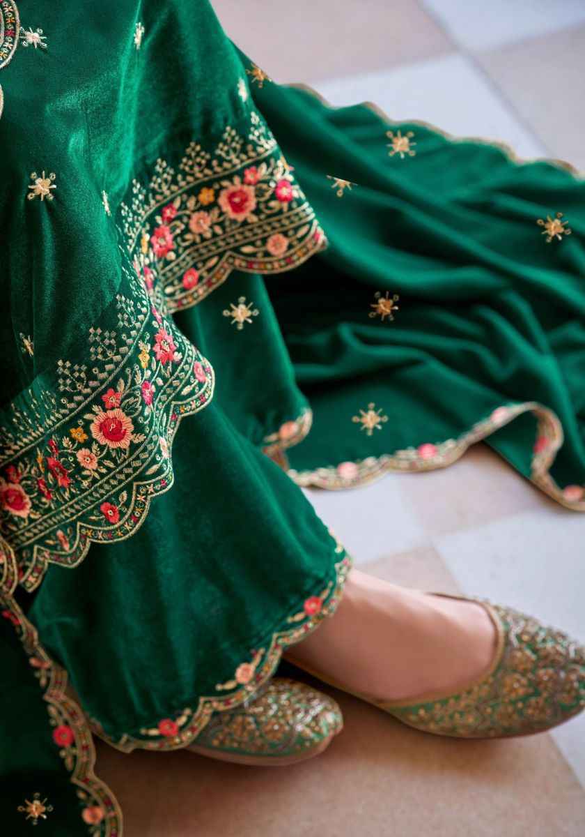 Alok Shabnam Velvet wholesale Dress Material 4 pcs Catalogue 