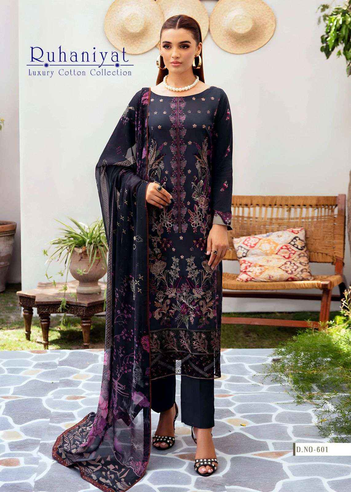 ASIFA NABEEL RUHANIYAT VOL 6 COTTON PAKISTANI SUIT ( 6 PCS CATALOG )