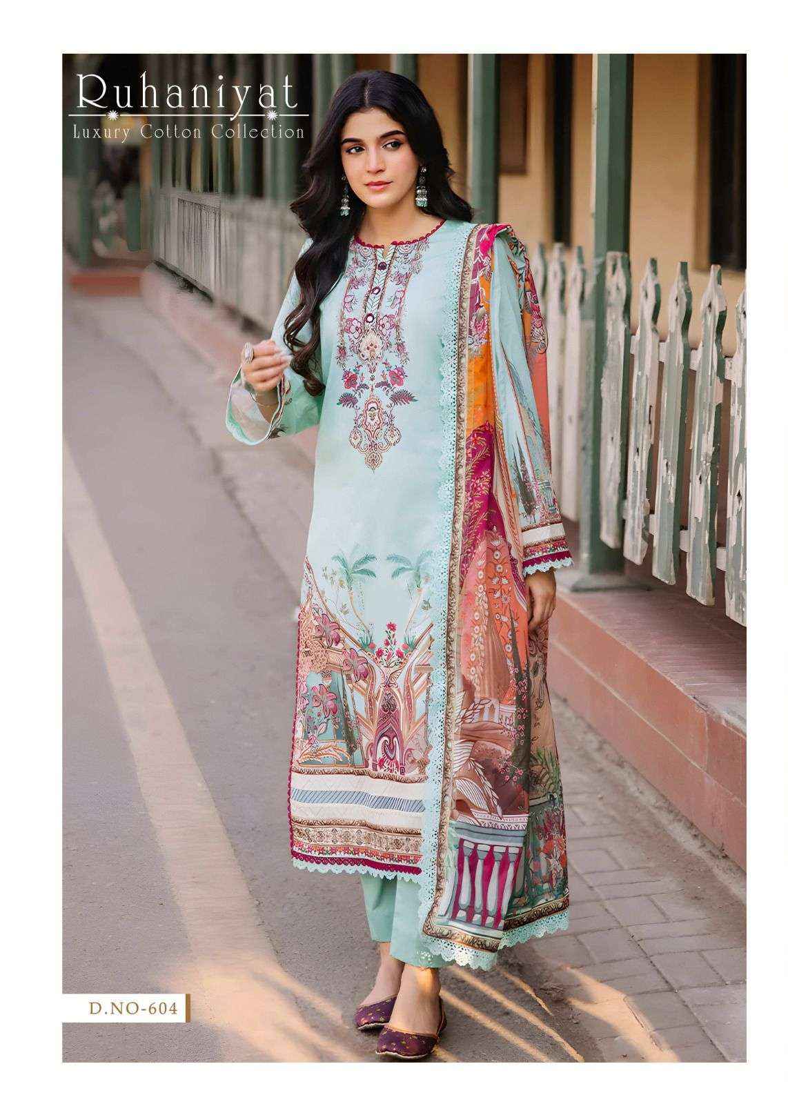 ASIFA NABEEL RUHANIYAT VOL 6 COTTON PAKISTANI SUIT ( 6 PCS CATALOG )