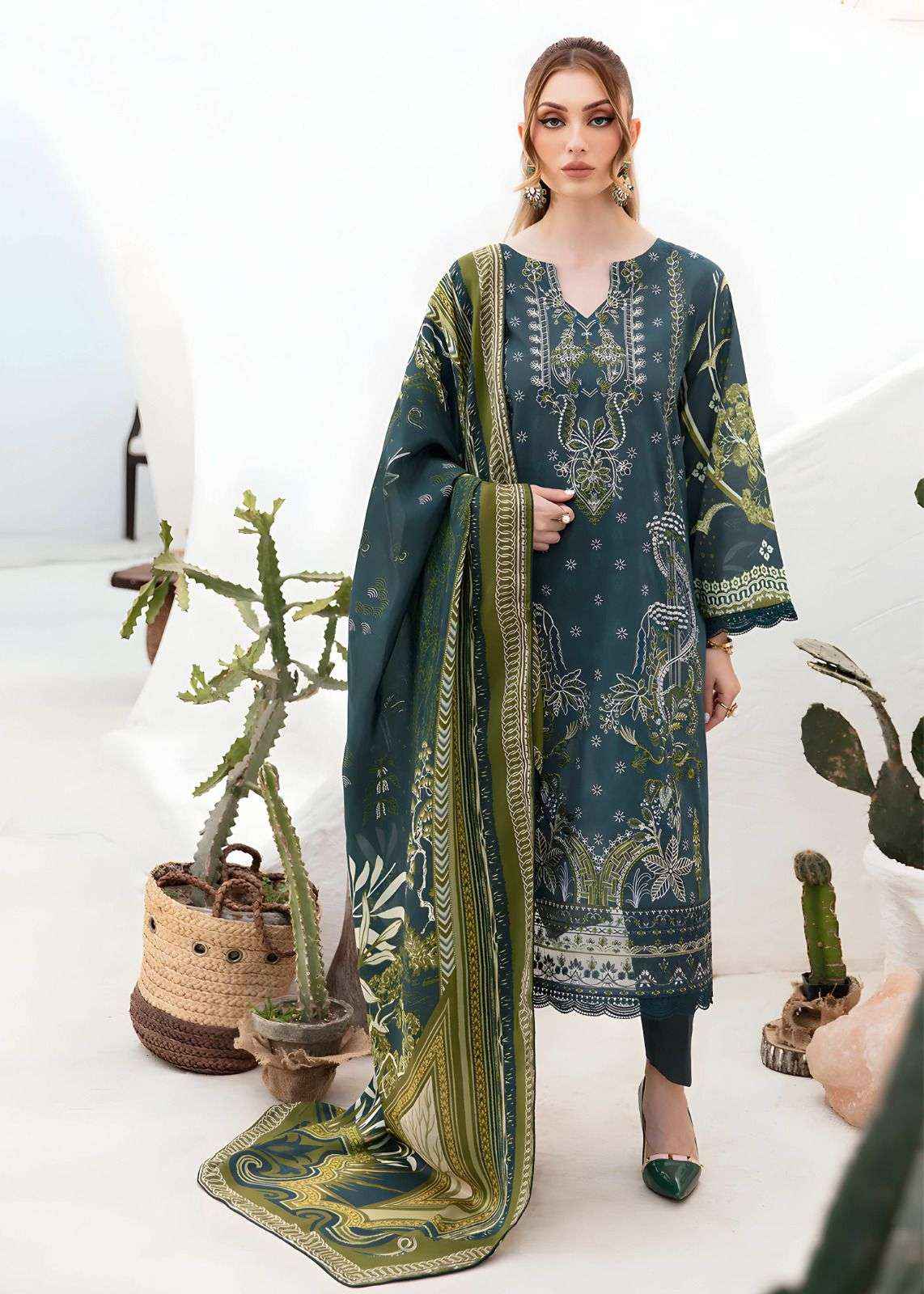 ASIFA NABEEL RUHANIYAT VOL 6 COTTON PAKISTANI SUIT ( 6 PCS CATALOG )