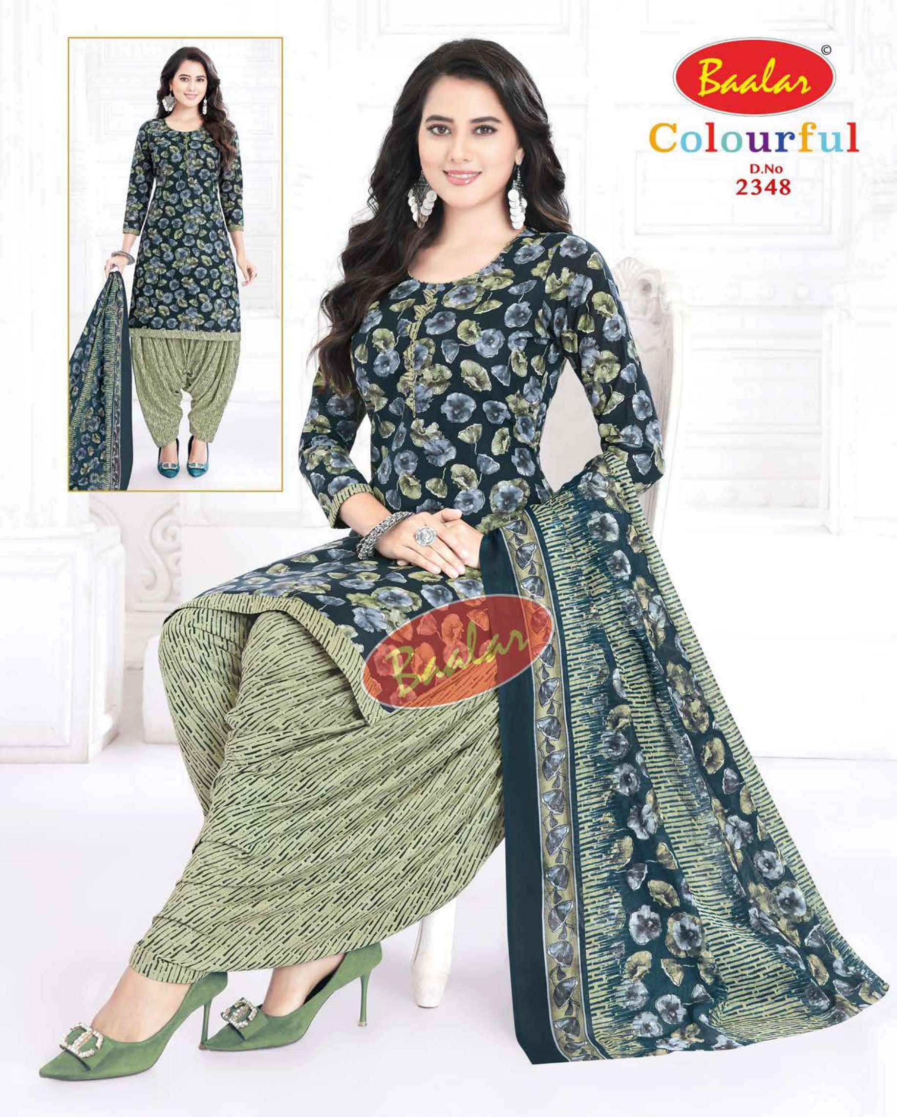 BAALAR COLOURFUL VOL 23 COTTON PATIYALA DRESS MATERIAL ( 36 PCS CATALOG )