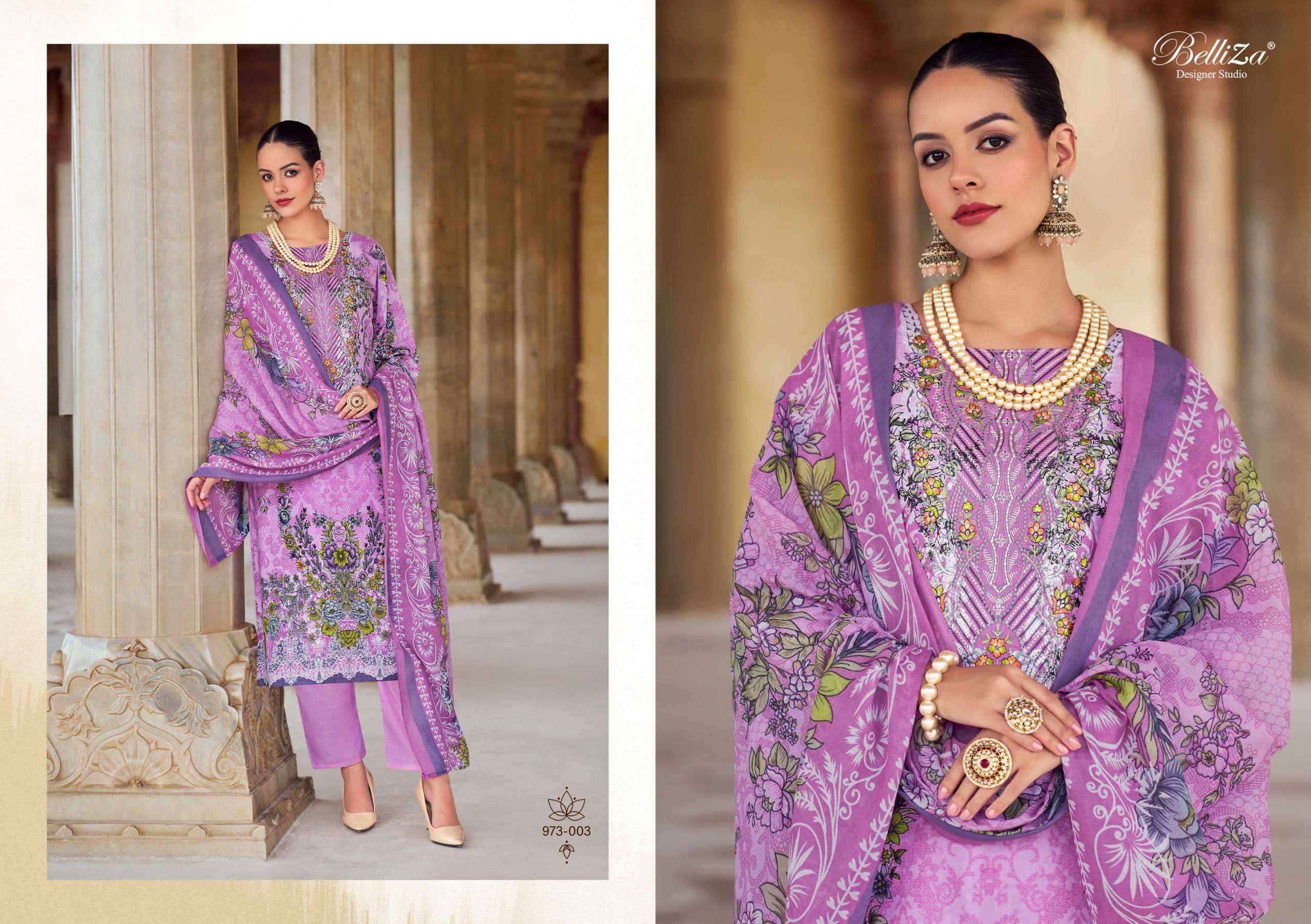 BELLIZA DESIGNER NAIRA VOL 75 WHOLESALE LADIES COTTON DRESS MATERIAL ( 8 PCS CATALOG )