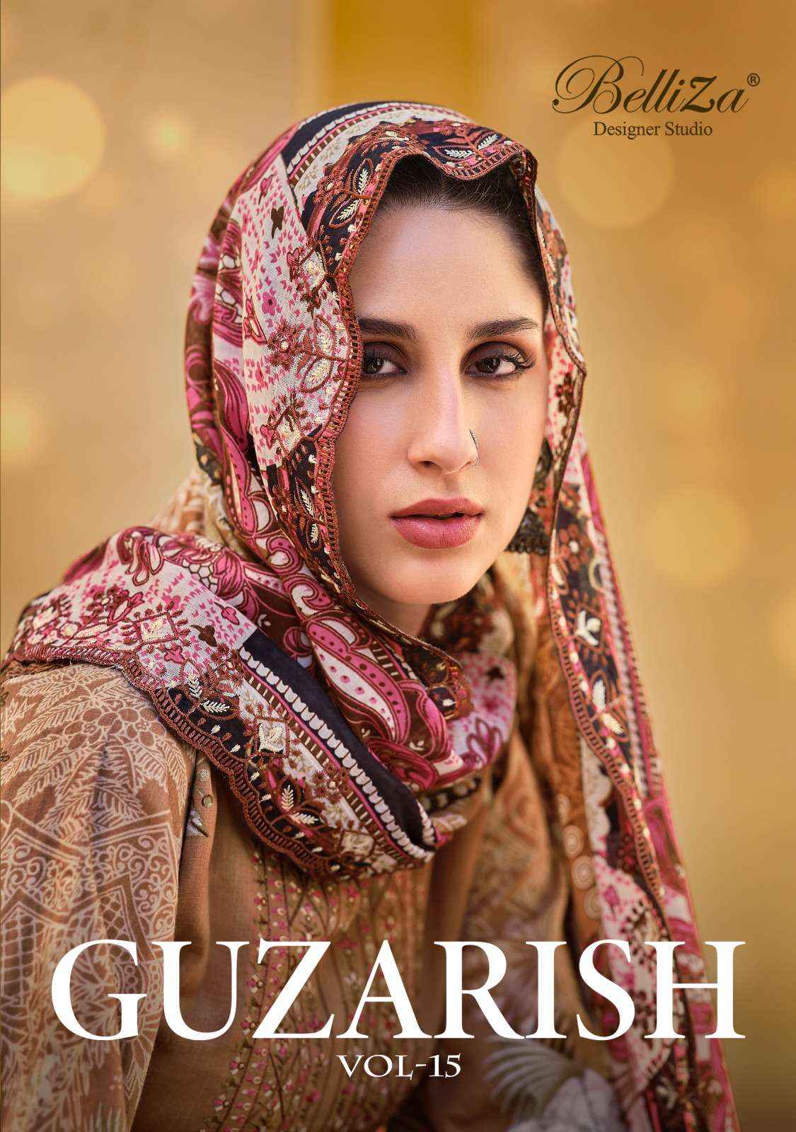 BELLIZA DESIGNER STUDIO GUZARISH VOL-15 COTTON SALWAR KAMEEZ ( 8 CS CATALOG )