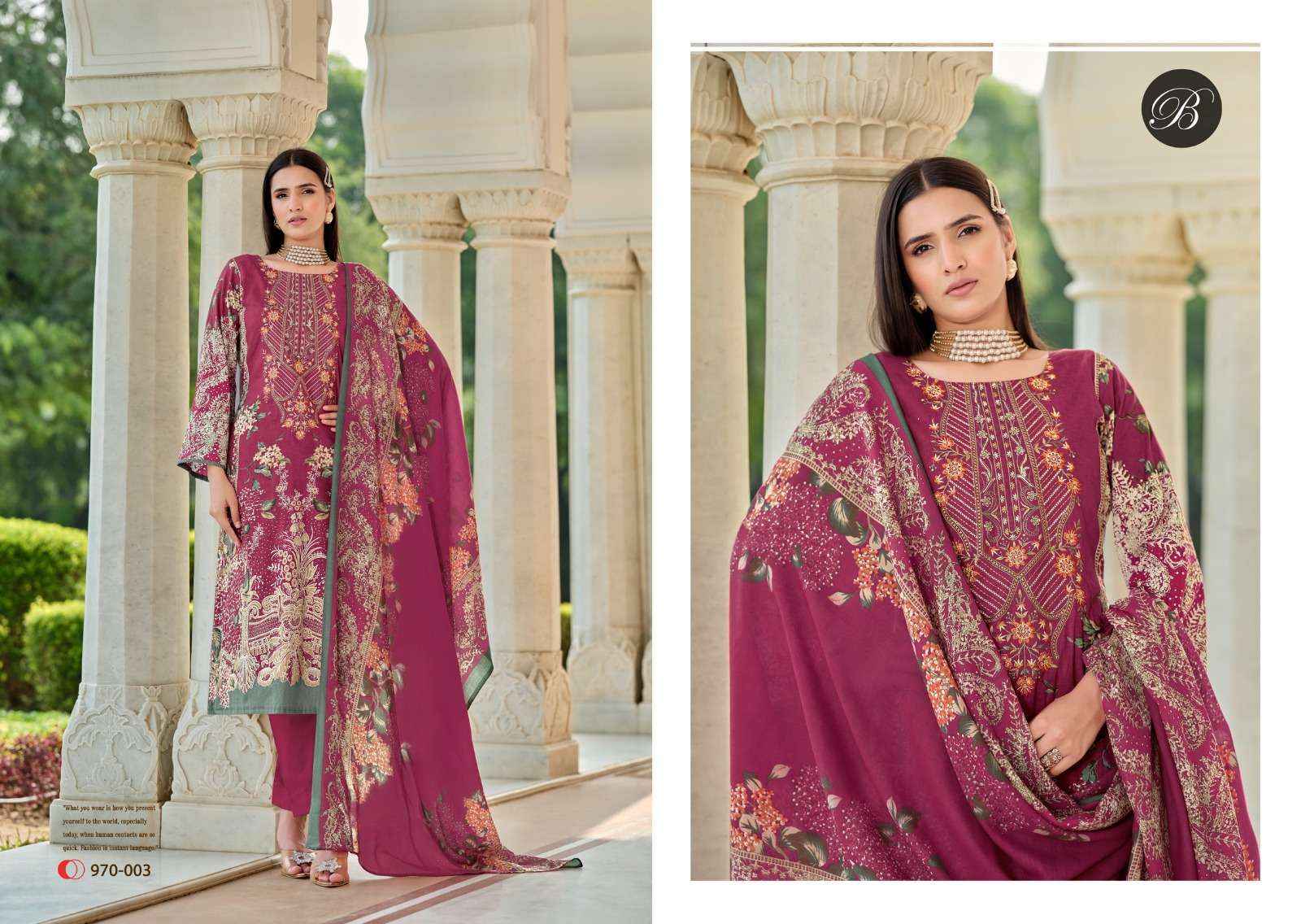 BELLIZA DESIGNER STUDIO NAIRA VOL 74 WHOLESALE COTTON SALWAR KAMEEZ ( 8 PCS CATALOG )