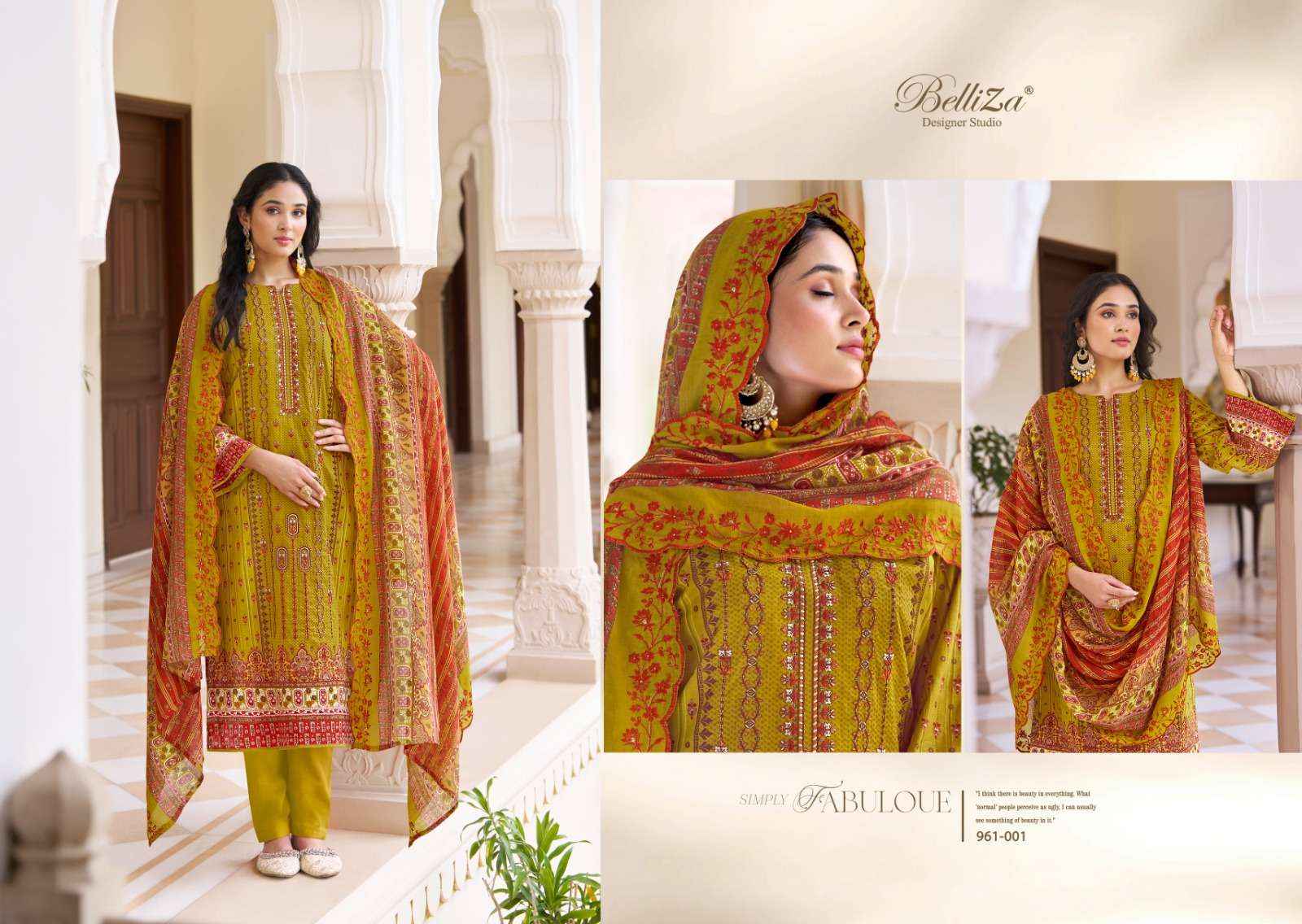 BELLIZA DESIGNER STUDIO ZUBIYA VOL 2 COTTON DRESS MATERIAL ( 8 PCS CATALOG )