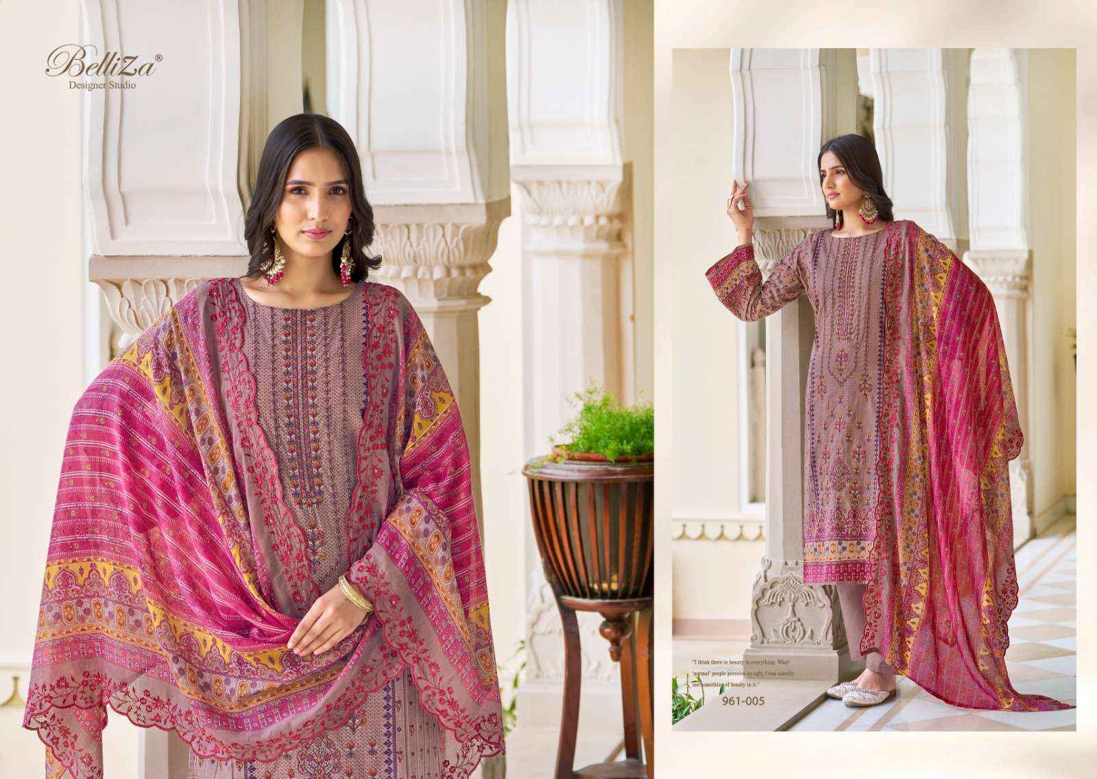 BELLIZA DESIGNER STUDIO ZUBIYA VOL 2 COTTON DRESS MATERIAL ( 8 PCS CATALOG )