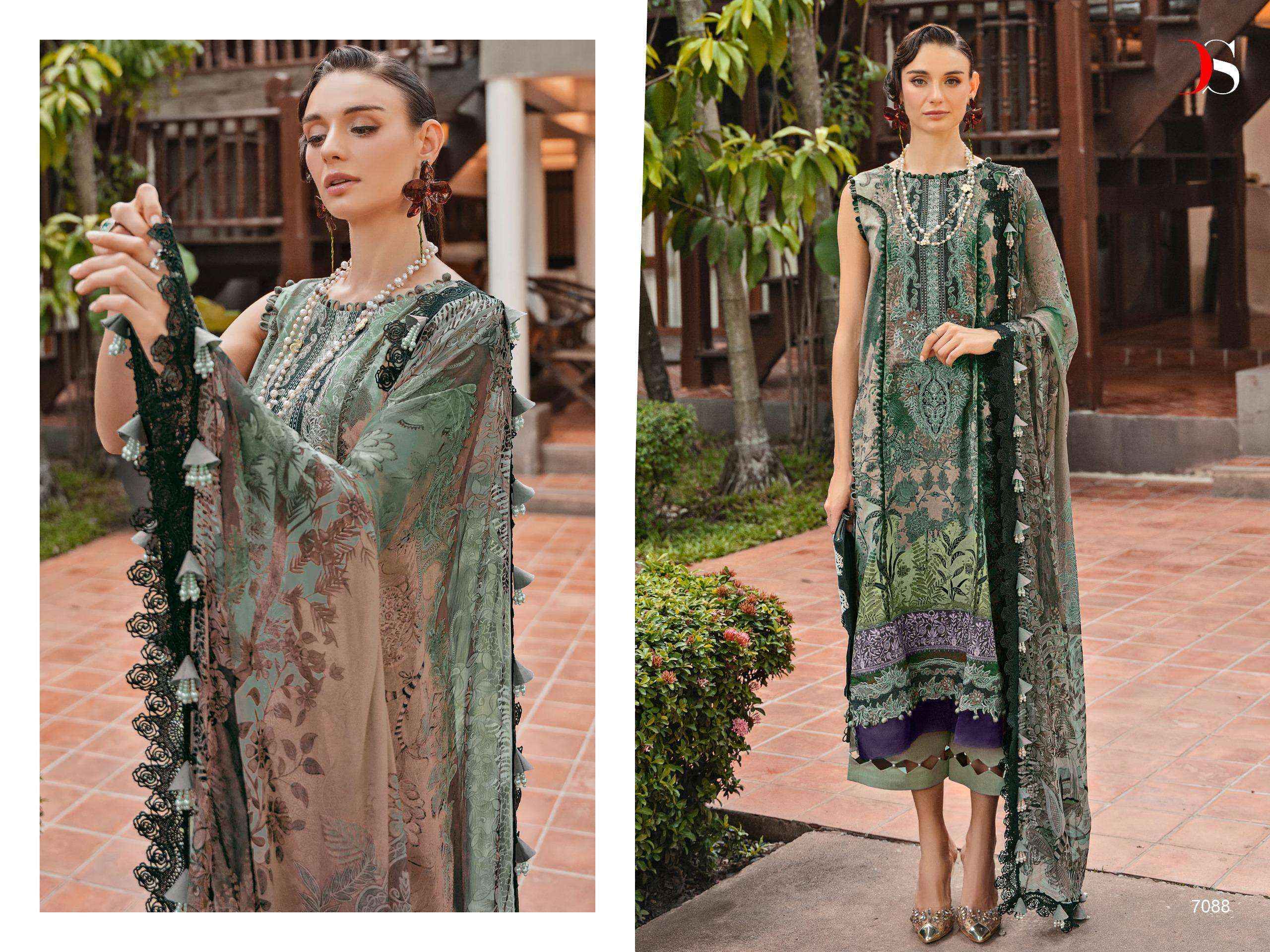 DEEPSY SUITS JADE BLISS LAWN 24 VOL 2 COTTON PAKISTANI SALWAR KAMEEZ ( 8 PCS CATALOG )