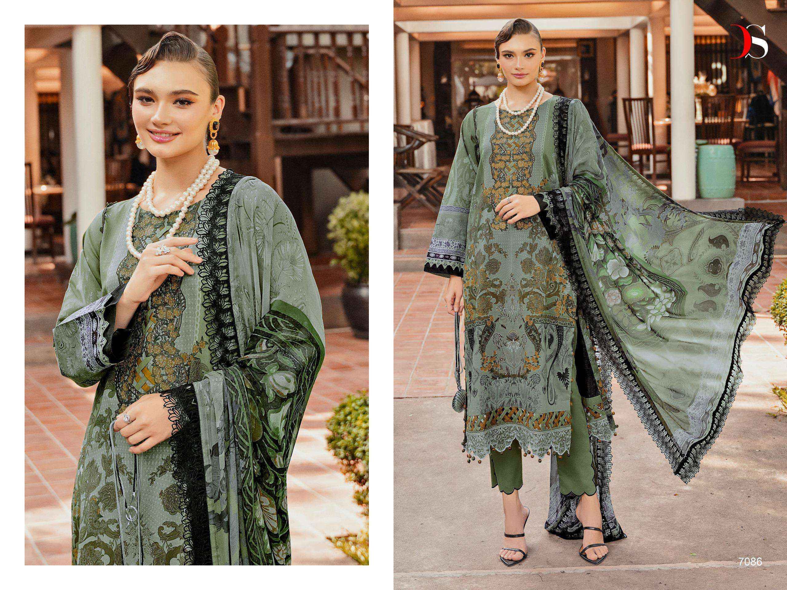 DEEPSY SUITS JADE BLISS LAWN 24 VOL 2 COTTON PAKISTANI SALWAR KAMEEZ ( 8 PCS CATALOG )