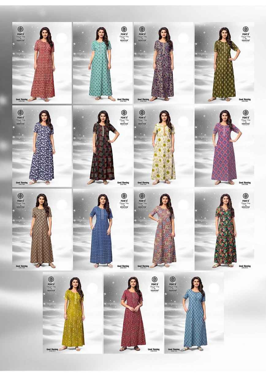 DEEPTEX GOOD MORNING VOL-1 PURE COTTON NIGHTY ( 15 PCS CATALOG )