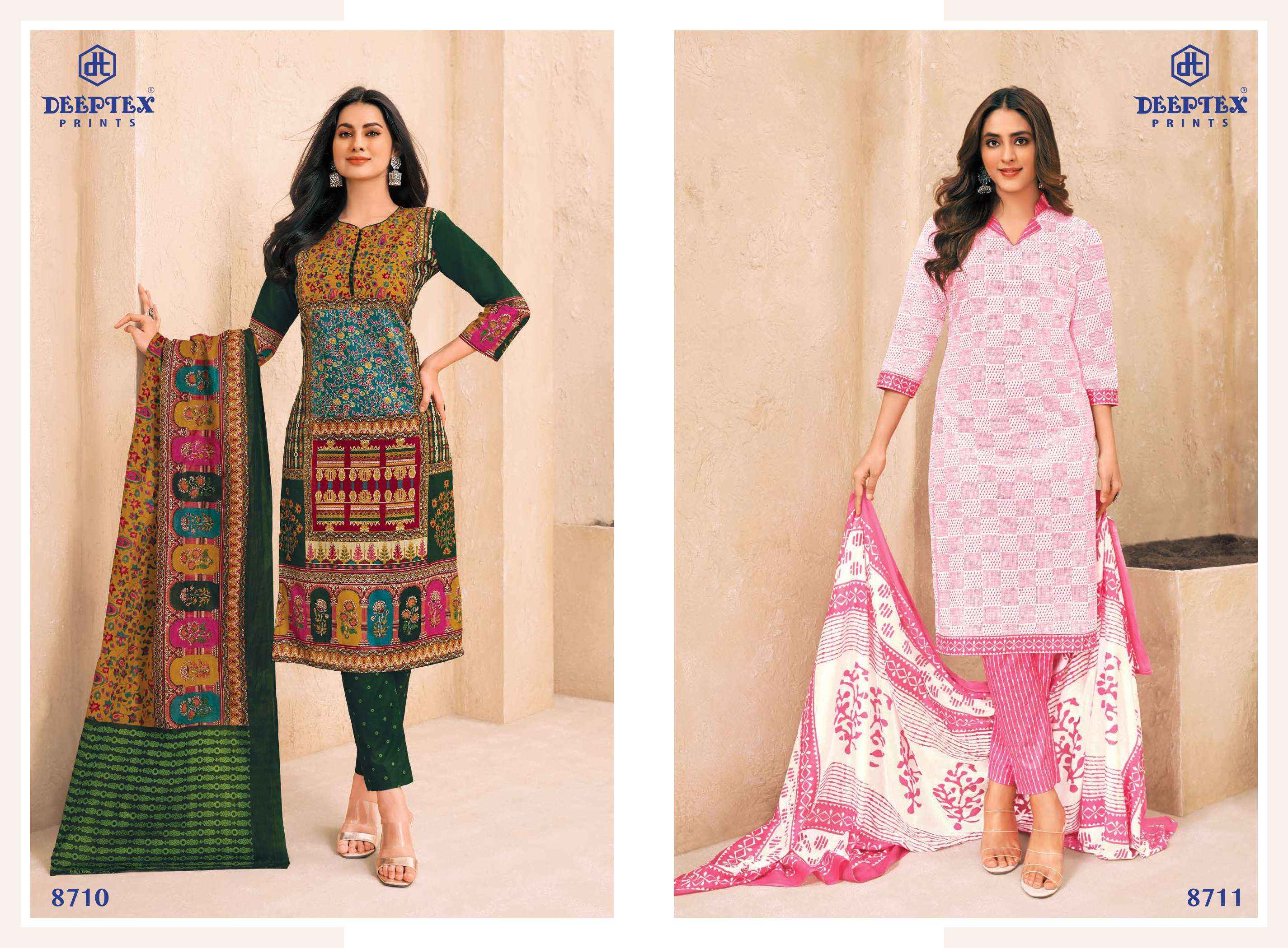 DEEPTEX PRINTS MISS INDIA VOL 87 COTTON PRINT DRESS MATERIAL ( 26 PCS CATALOG )