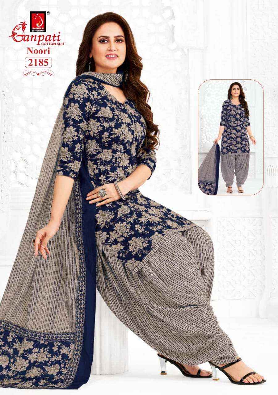 GANPATI COTTON NOORI VOL 10 WHOLESALE COTTON PRINTED PATIYALA SALWAR SUIT ( 15 pcs catalog )