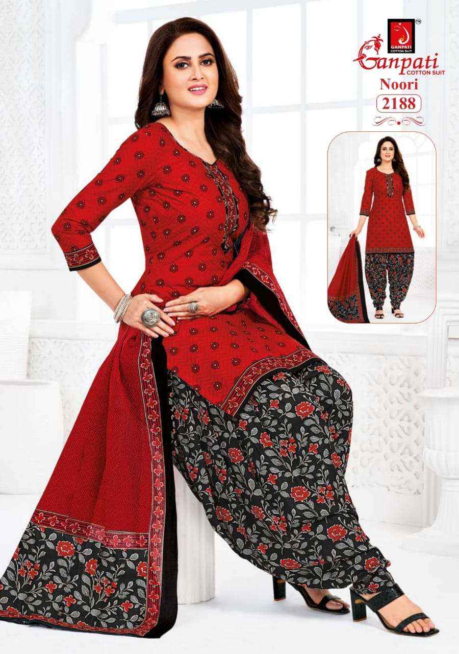 GANPATI COTTON NOORI VOL 10 WHOLESALE COTTON PRINTED PATIYALA SALWAR SUIT ( 15 pcs catalog )