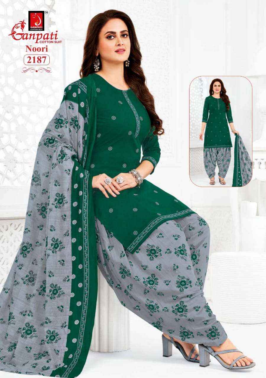 GANPATI COTTON NOORI VOL 10 WHOLESALE COTTON PRINTED PATIYALA SALWAR SUIT ( 15 pcs catalog )