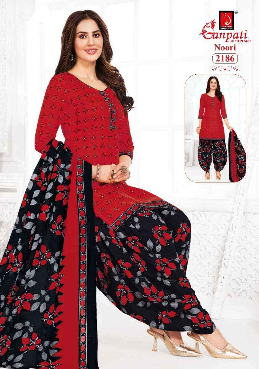 GANPATI COTTON NOORI VOL 10 WHOLESALE COTTON PRINTED PATIYALA SALWAR SUIT ( 15 pcs catalog )