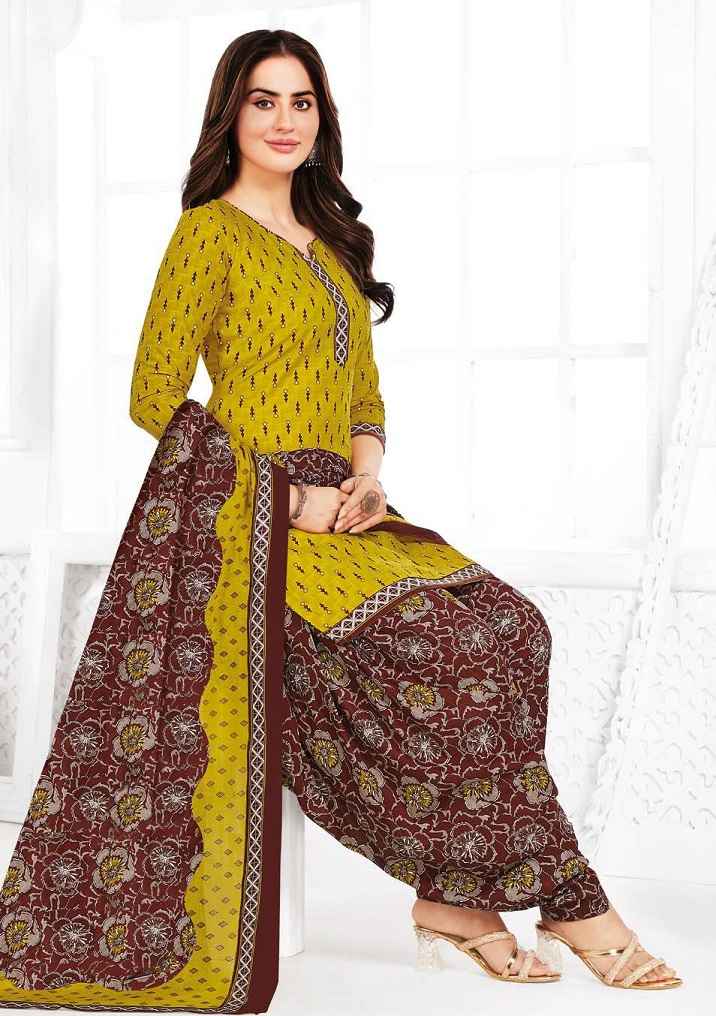 GANPATI SHAAN E HIND PATIYALA VOL-10 WHOLESALE LADIES DRESS MATERIAL ( 15 PCS CATALOG )