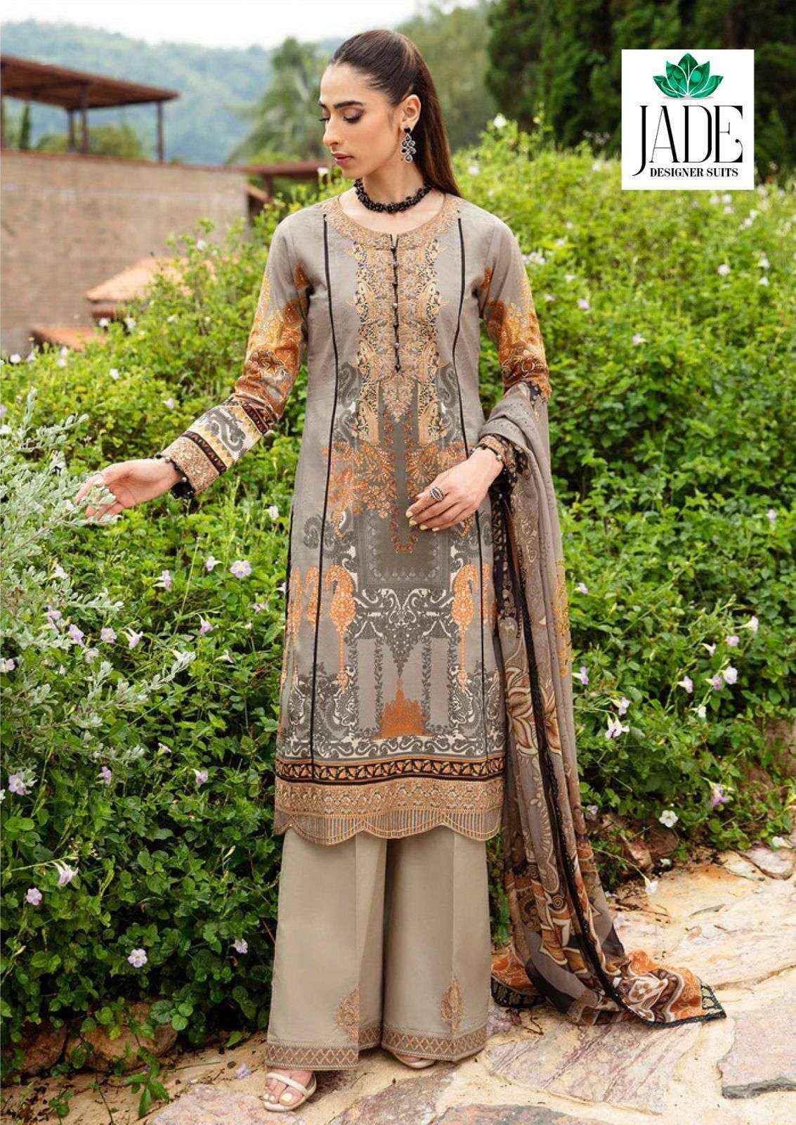 JADE CRIMSON EXCLUSIVE HEAVY LAWN COLLECTION VOL 10 PAKISTANI SUIT ( 6 PCS CATALOG )