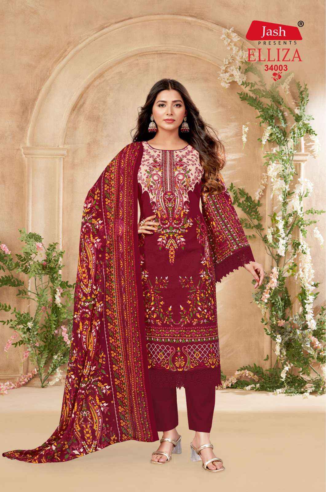 JASH ELLIZA VOL 34 COTTON SALWAR SUIT AT WHOLESALE PRICE ( 10 PCS CATALOG )