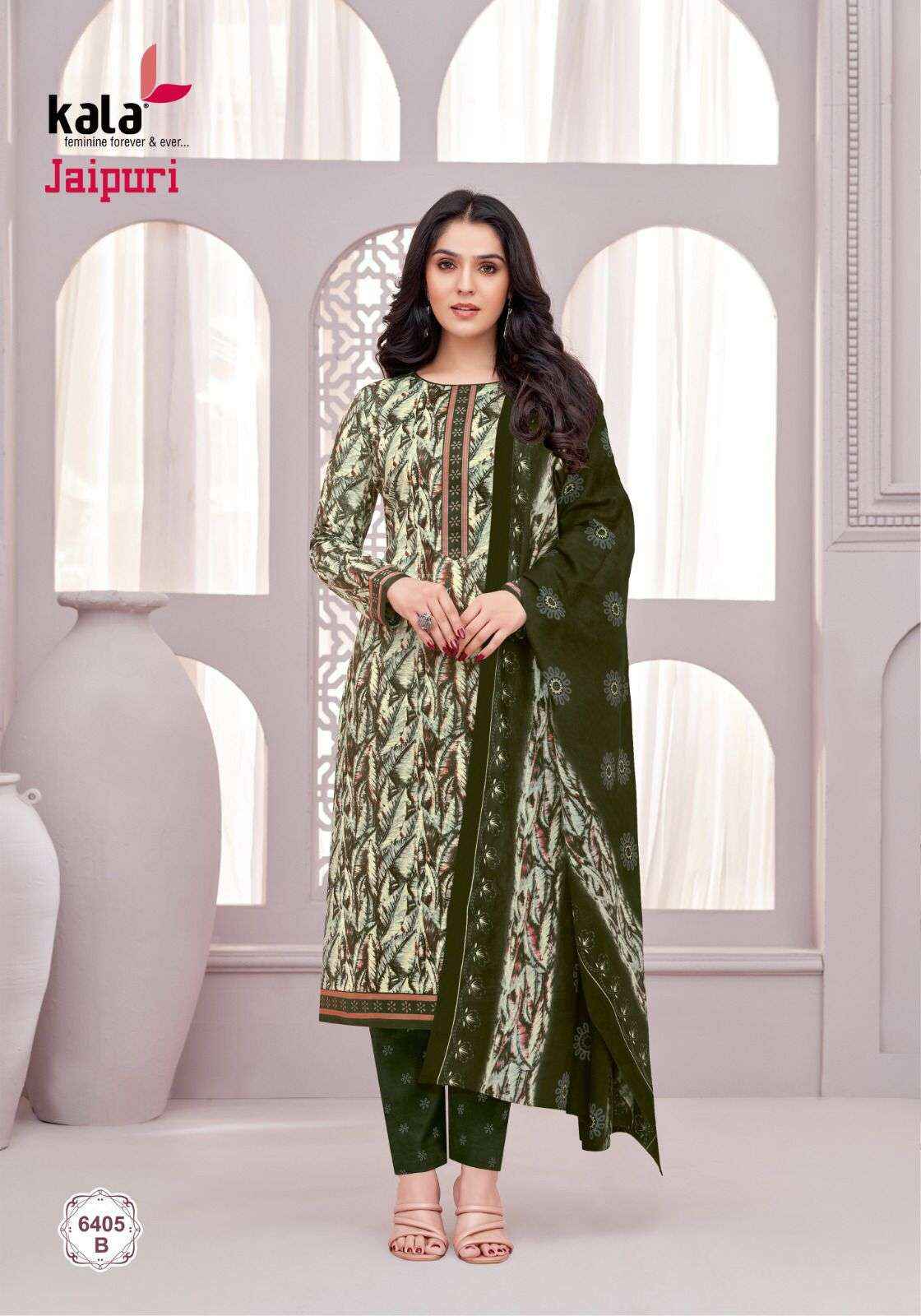 KALA FASHION JAIPURI VOL 6 COTTON PRINT DRESS MATERIAL WHOLESALE PRICE ( 12 PCS CATALOG )