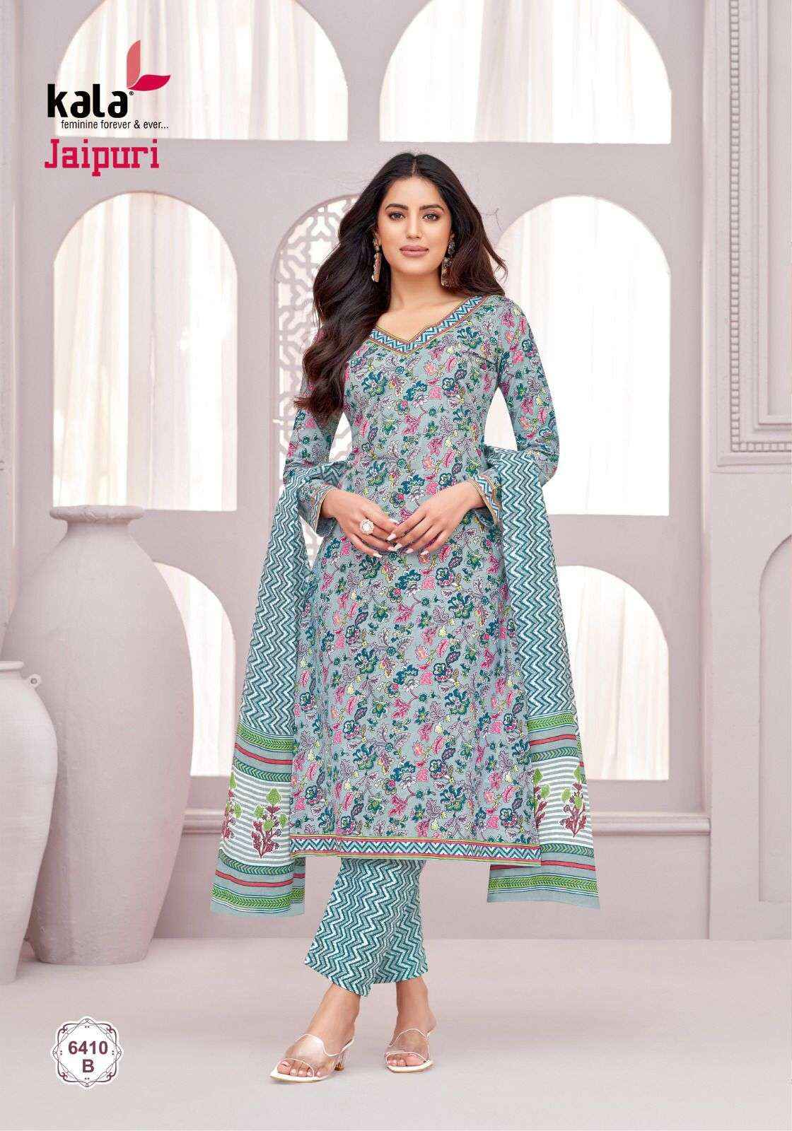 KALA FASHION JAIPURI VOL 6 COTTON PRINT DRESS MATERIAL WHOLESALE PRICE ( 12 PCS CATALOG )