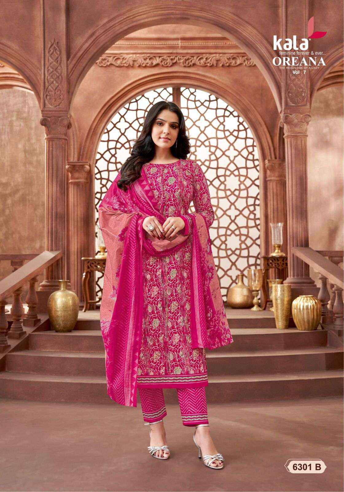 KALA FASHION OREANA VOL 7 COTTON JAIPURI DRESS MATERIAL ( 12 PCS CATALOG )