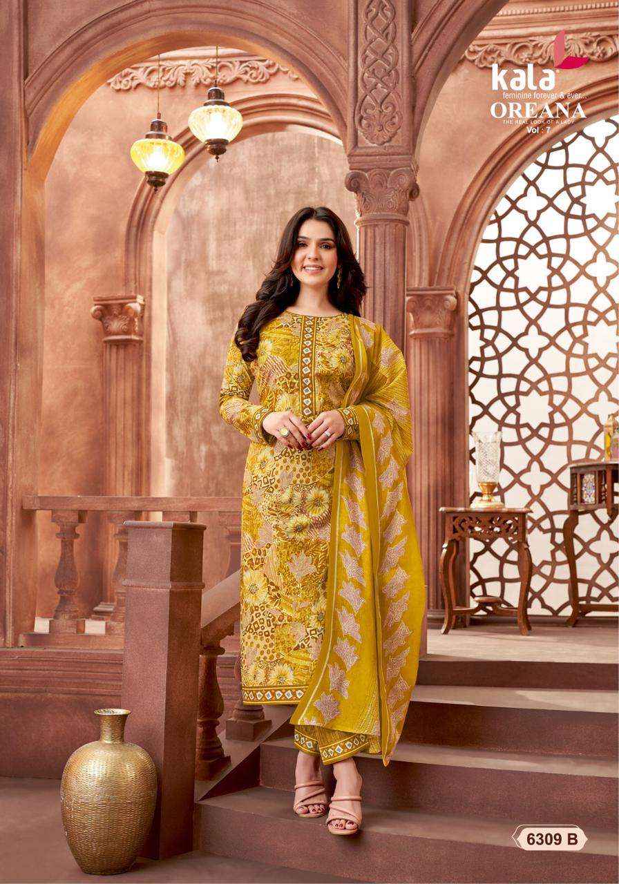 KALA FASHION OREANA VOL 7 COTTON JAIPURI DRESS MATERIAL ( 12 PCS CATALOG )