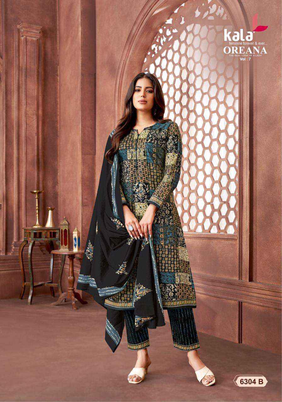 KALA FASHION OREANA VOL 7 COTTON JAIPURI DRESS MATERIAL ( 12 PCS CATALOG )