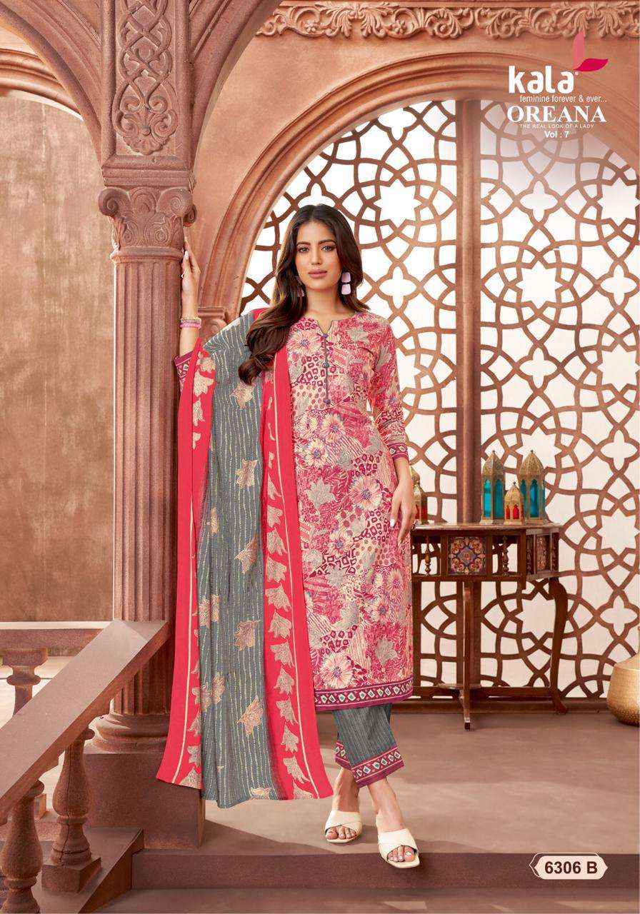 KALA FASHION OREANA VOL 7 COTTON JAIPURI DRESS MATERIAL ( 12 PCS CATALOG )