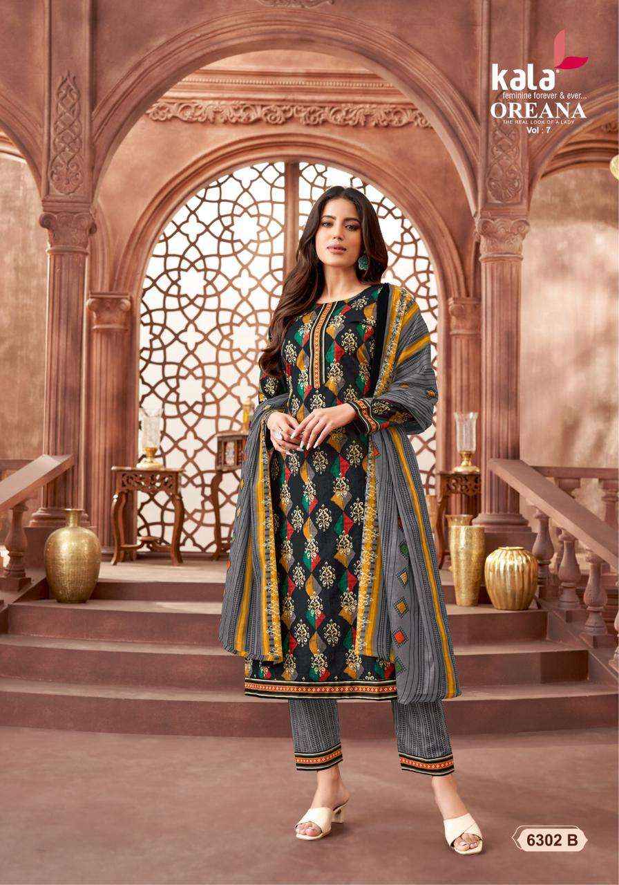 KALA FASHION OREANA VOL 7 COTTON JAIPURI DRESS MATERIAL ( 12 PCS CATALOG )