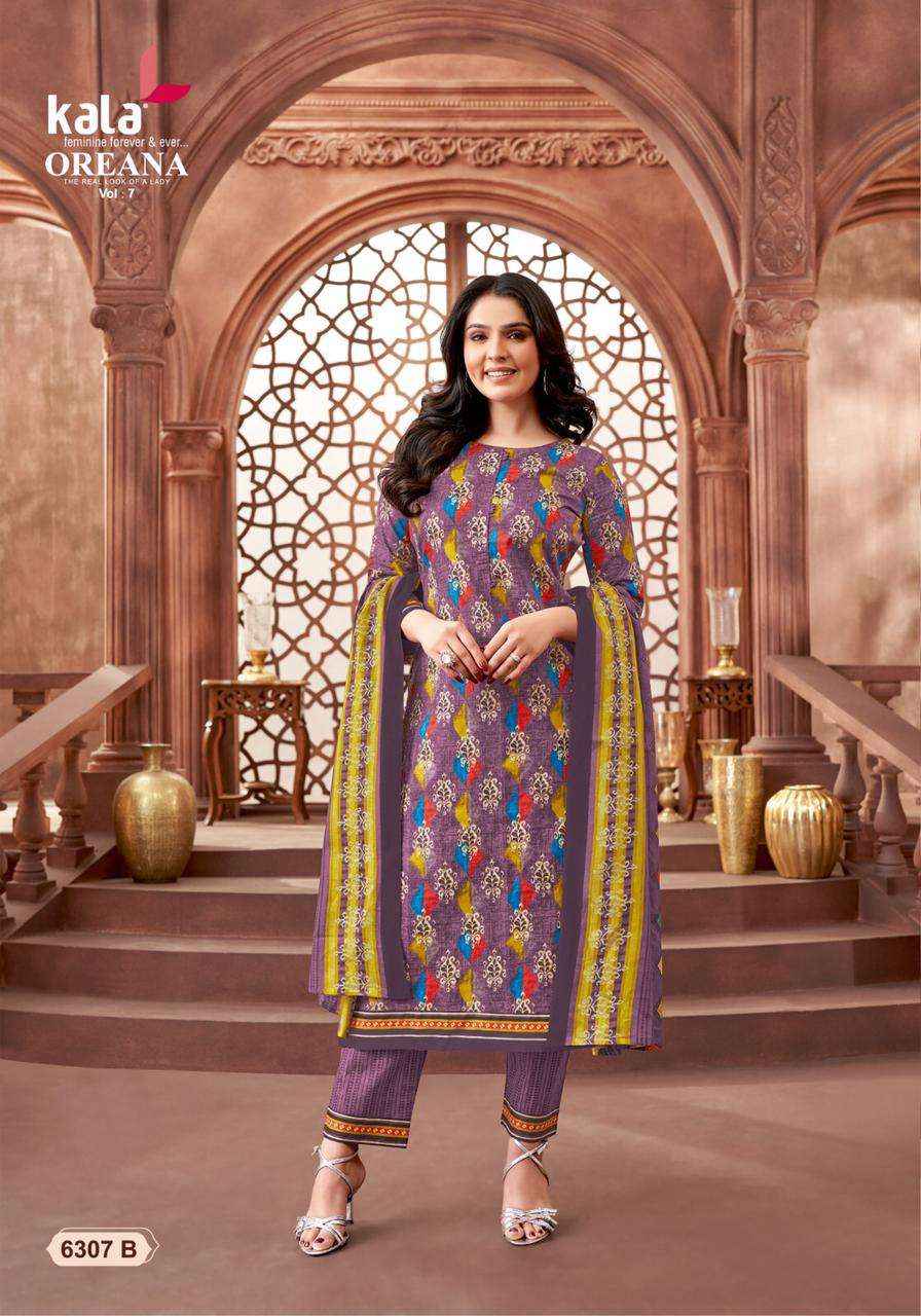 KALA FASHION OREANA VOL 7 COTTON JAIPURI DRESS MATERIAL ( 12 PCS CATALOG )